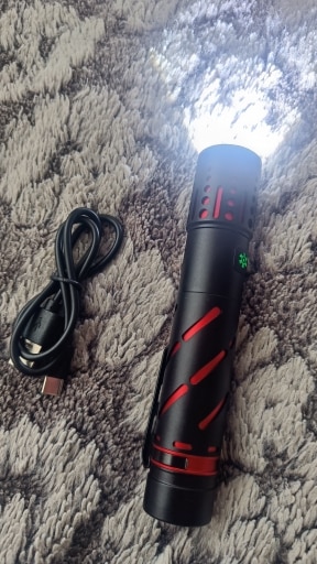 Premium Laser Flashlight With USB Clip Pen photo review