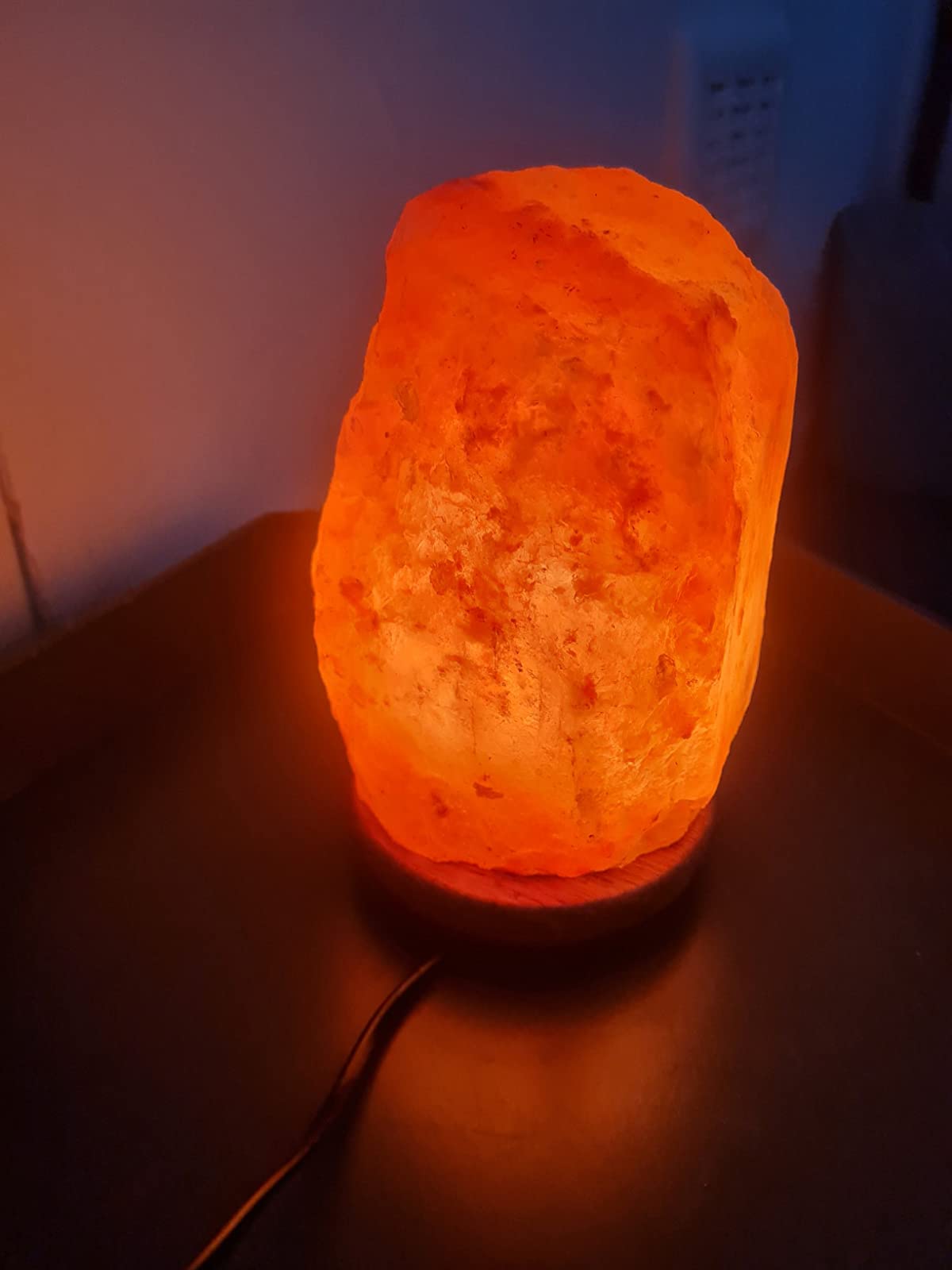 Himalayan Crystal Salt Wood Lamp photo review