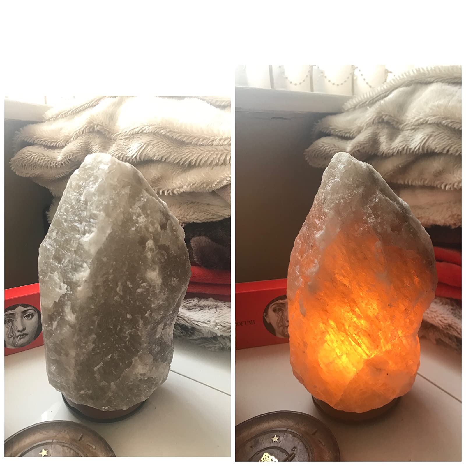 Himalayan Crystal Salt Wood Lamp photo review