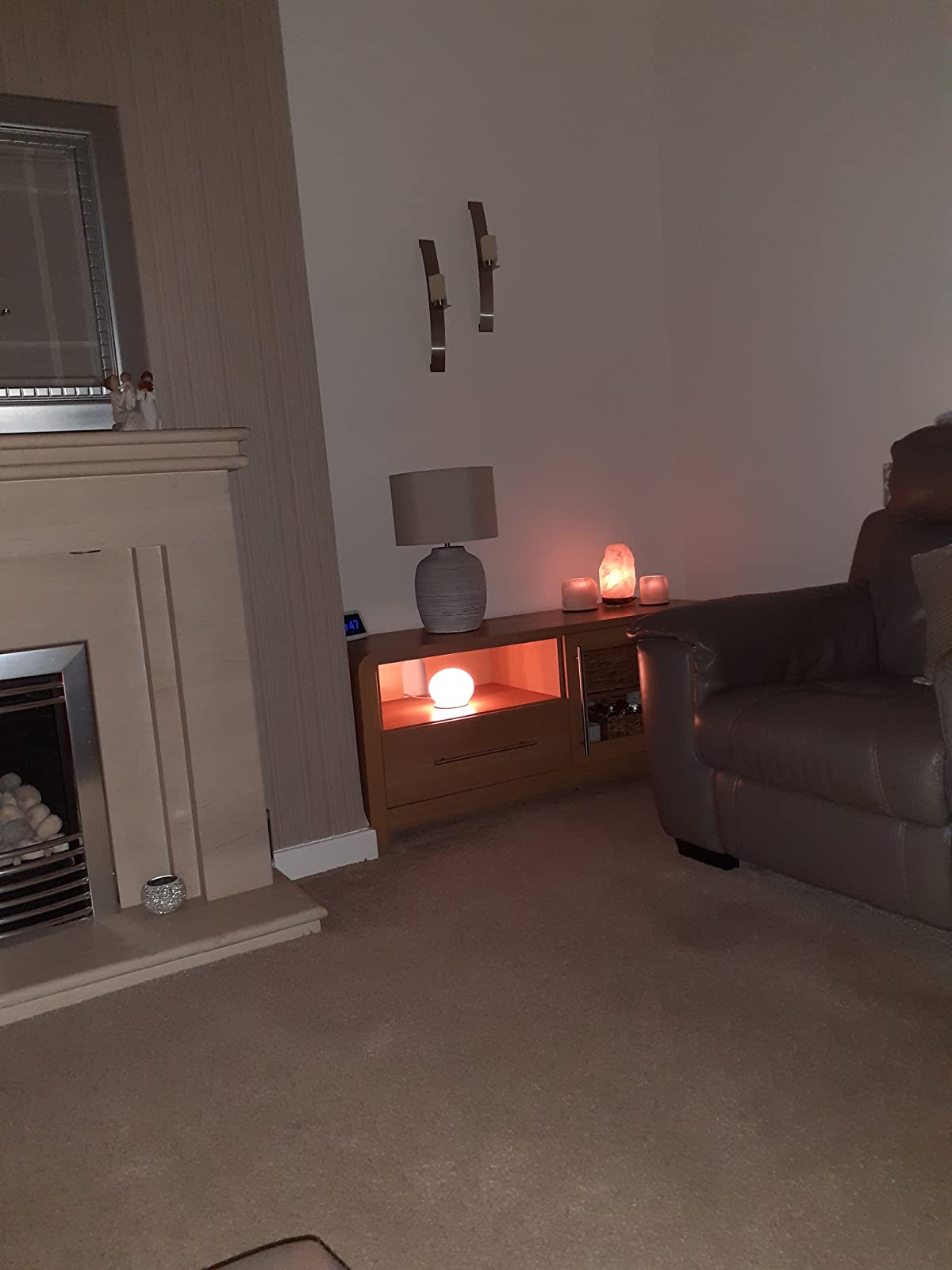 Himalayan Crystal Salt Wood Lamp photo review