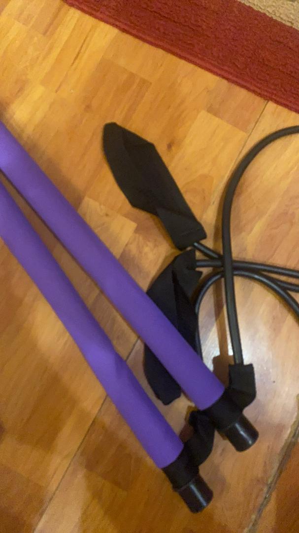 Multi-purpose Pilates Stick with Resistance Bands for Home Workout photo review