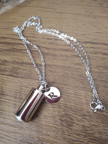 Hourglass Urn Necklace - Necklace For Ashes - Cremation Jewelry photo review