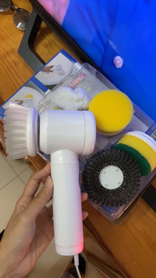 Housework 5 In 1 Cleaning Brush Electric Bathtub photo review