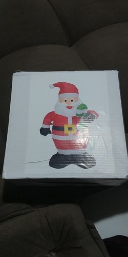 Giant Inflatable Lighted Santa Claus Outdoor Christmas Decoration photo review