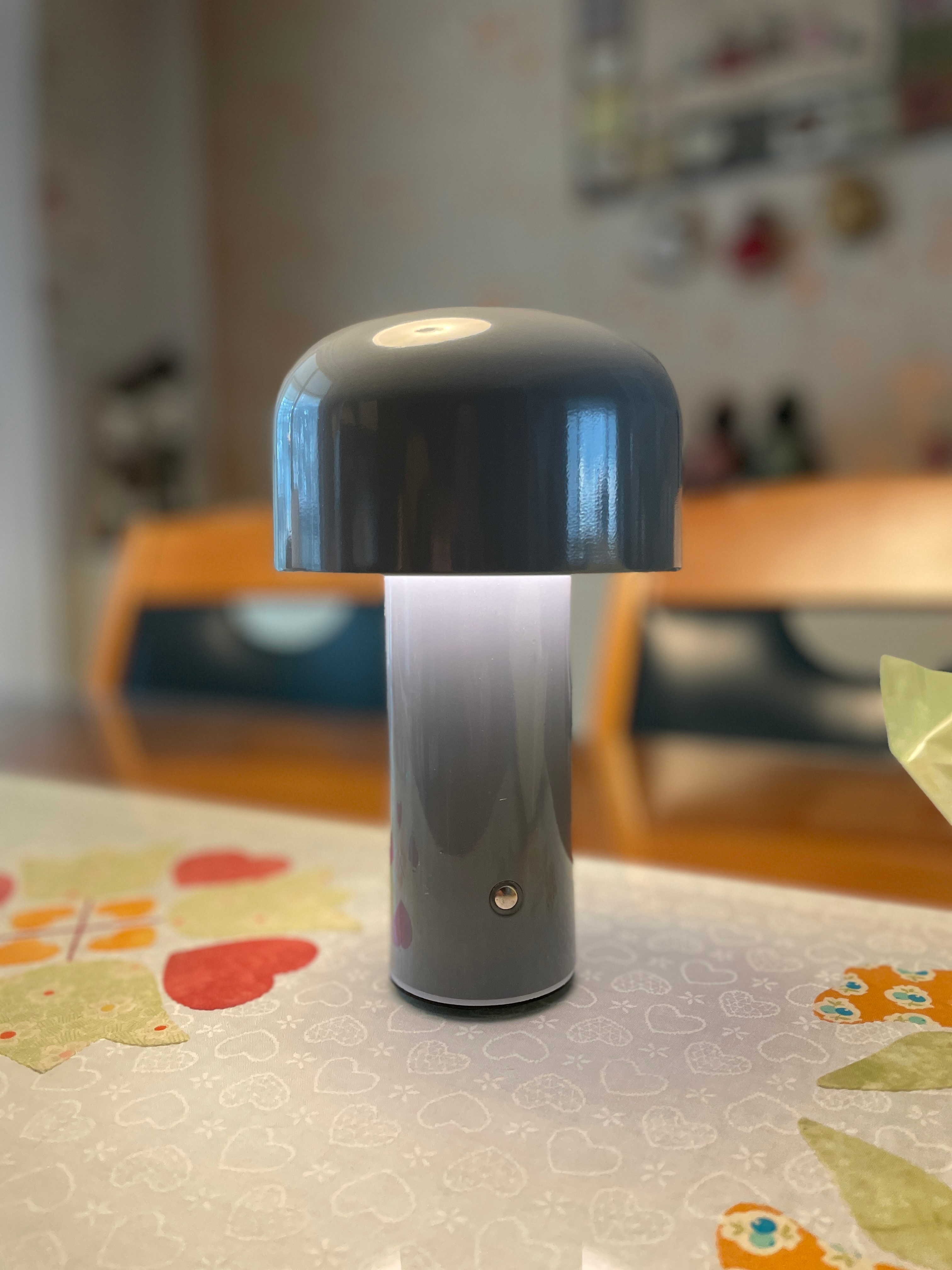 Rechargeable Induction Wireless Mushroom Table Lamp photo review