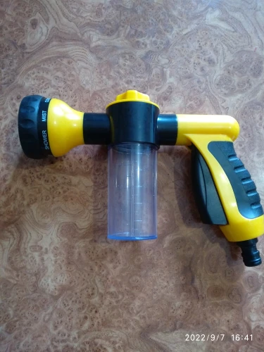 Jet Water Foam Gun with Bottle photo review