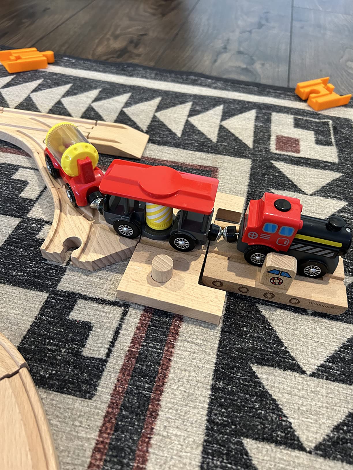 Kids Battery-Powered Train Set with Wooden Tracks photo review