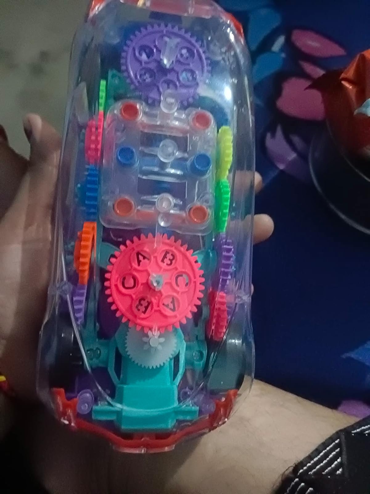 Transparent Gear Concept Light Music Electric Toy Car Model photo review