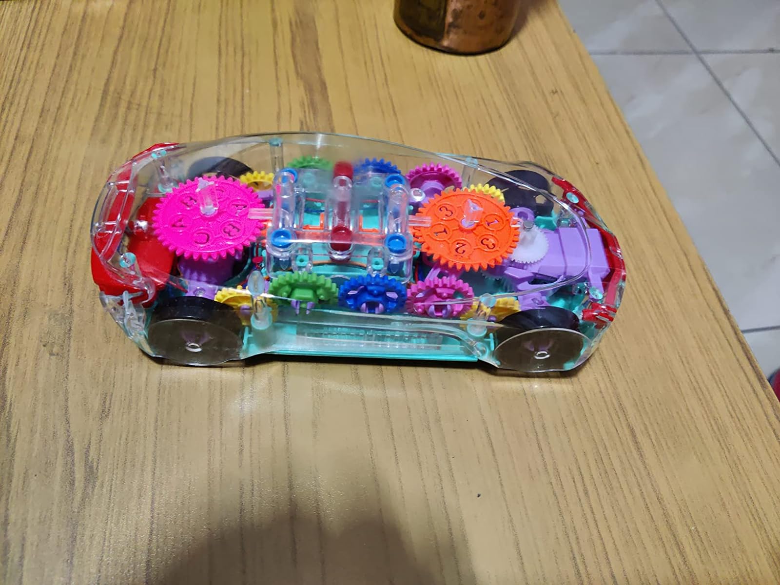 Transparent Gear Concept Light Music Electric Toy Car Model photo review