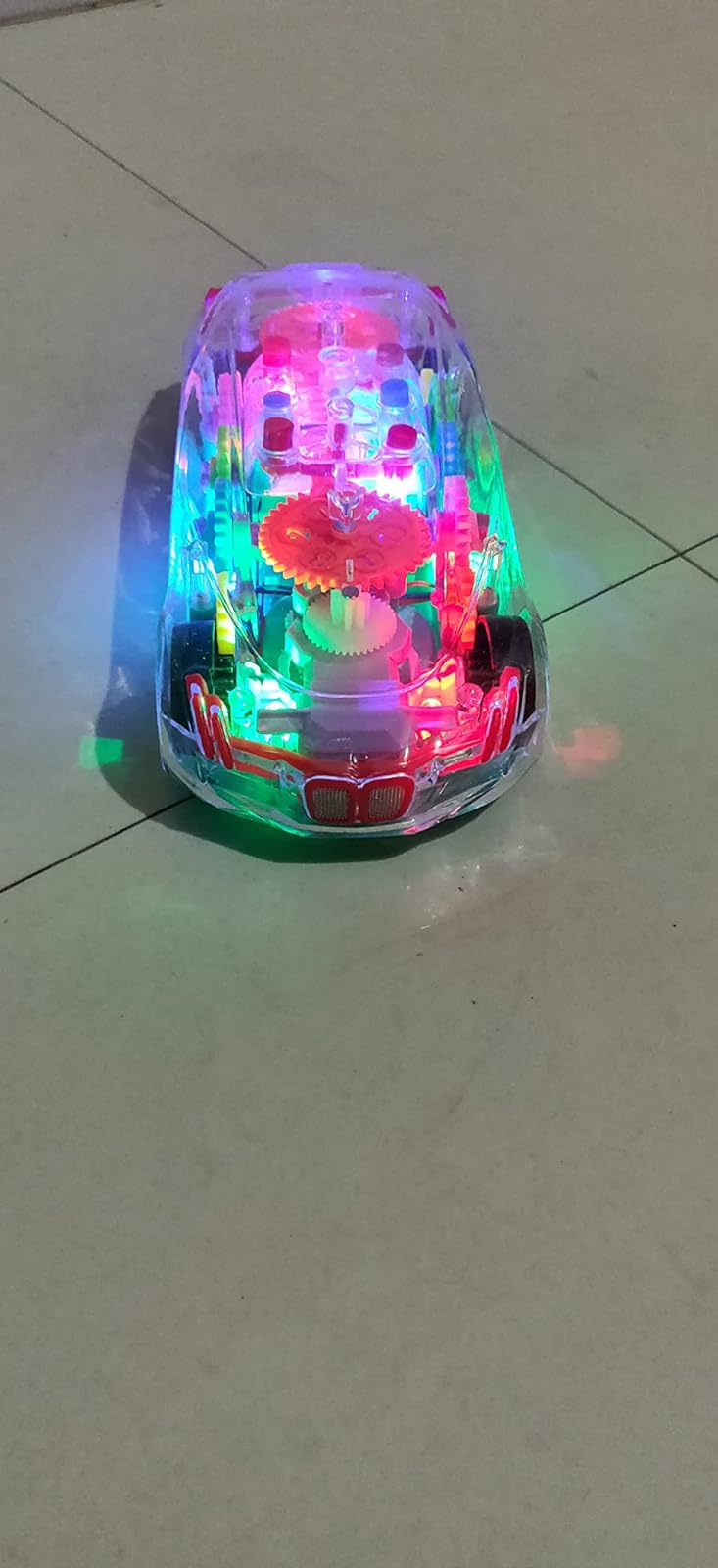 Transparent Gear Concept Light Music Electric Toy Car Model photo review