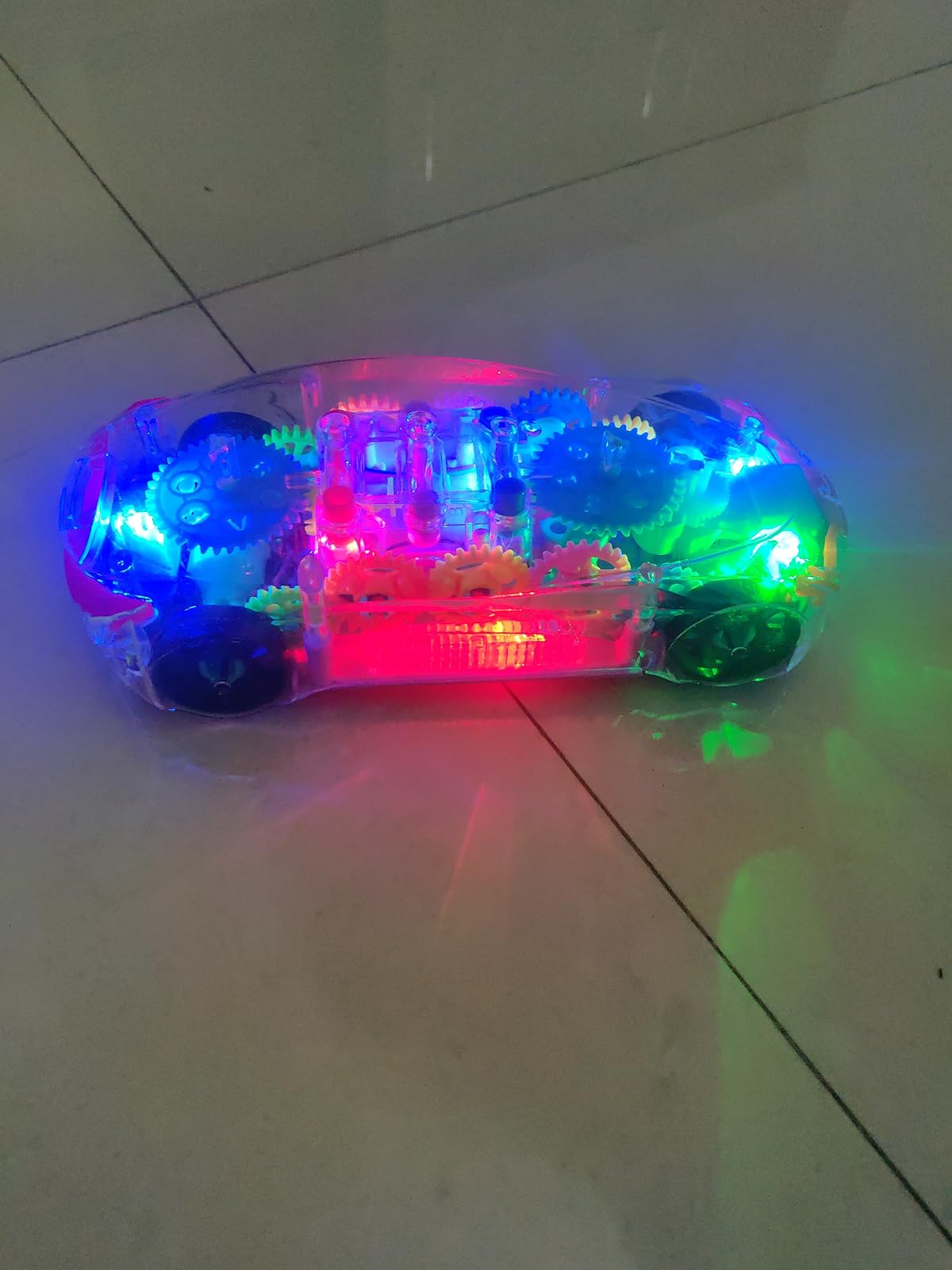 Transparent Gear Concept Light Music Electric Toy Car Model photo review