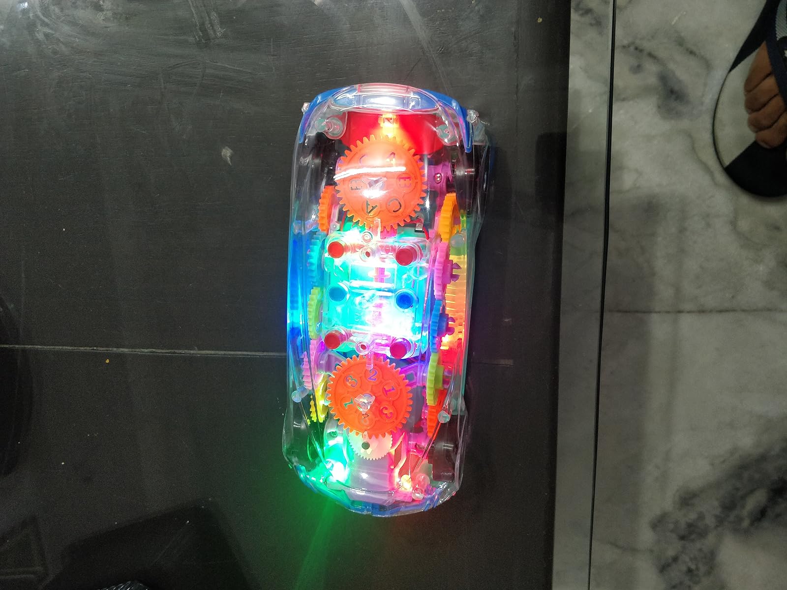 Transparent Gear Concept Light Music Electric Toy Car Model photo review