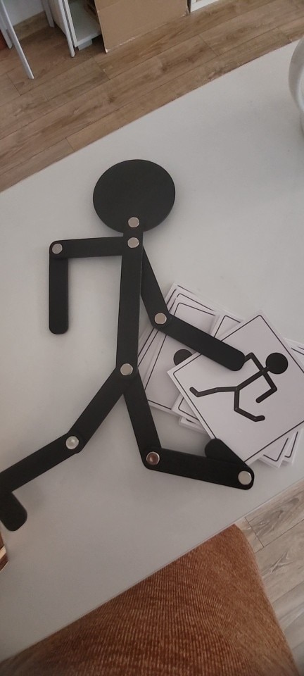 Kids Wooden Stick Men Puzzle Game for Fine Motor Skills photo review