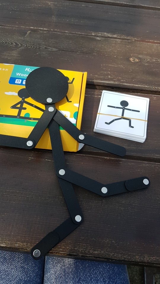 Kids Wooden Stick Men Puzzle Game for Fine Motor Skills photo review