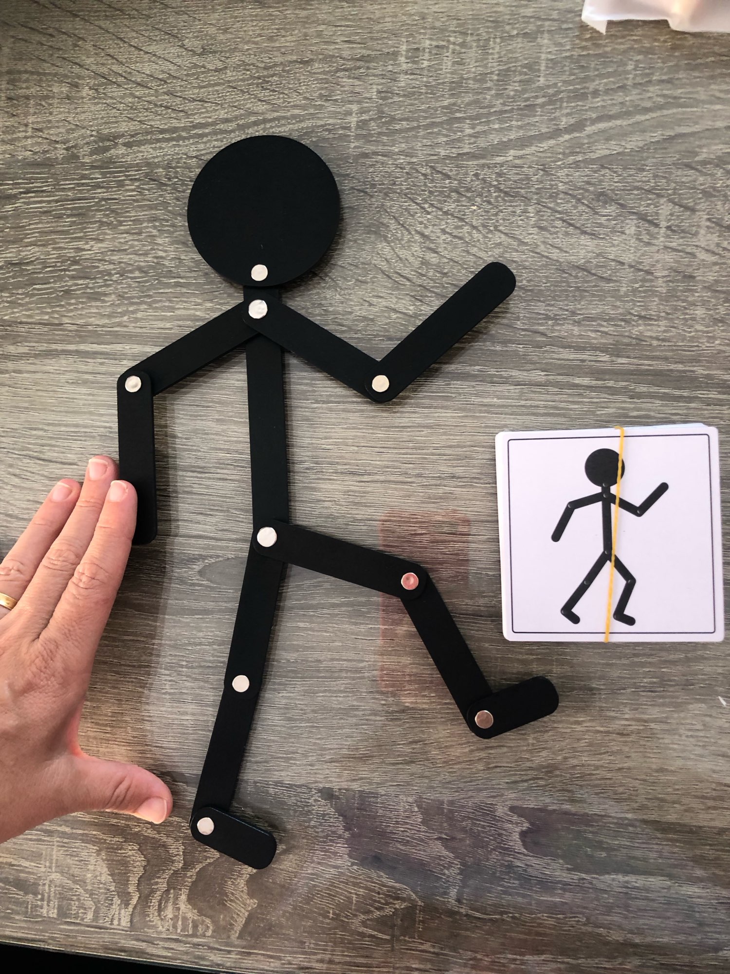 Kids Wooden Stick Men Puzzle Game for Fine Motor Skills photo review