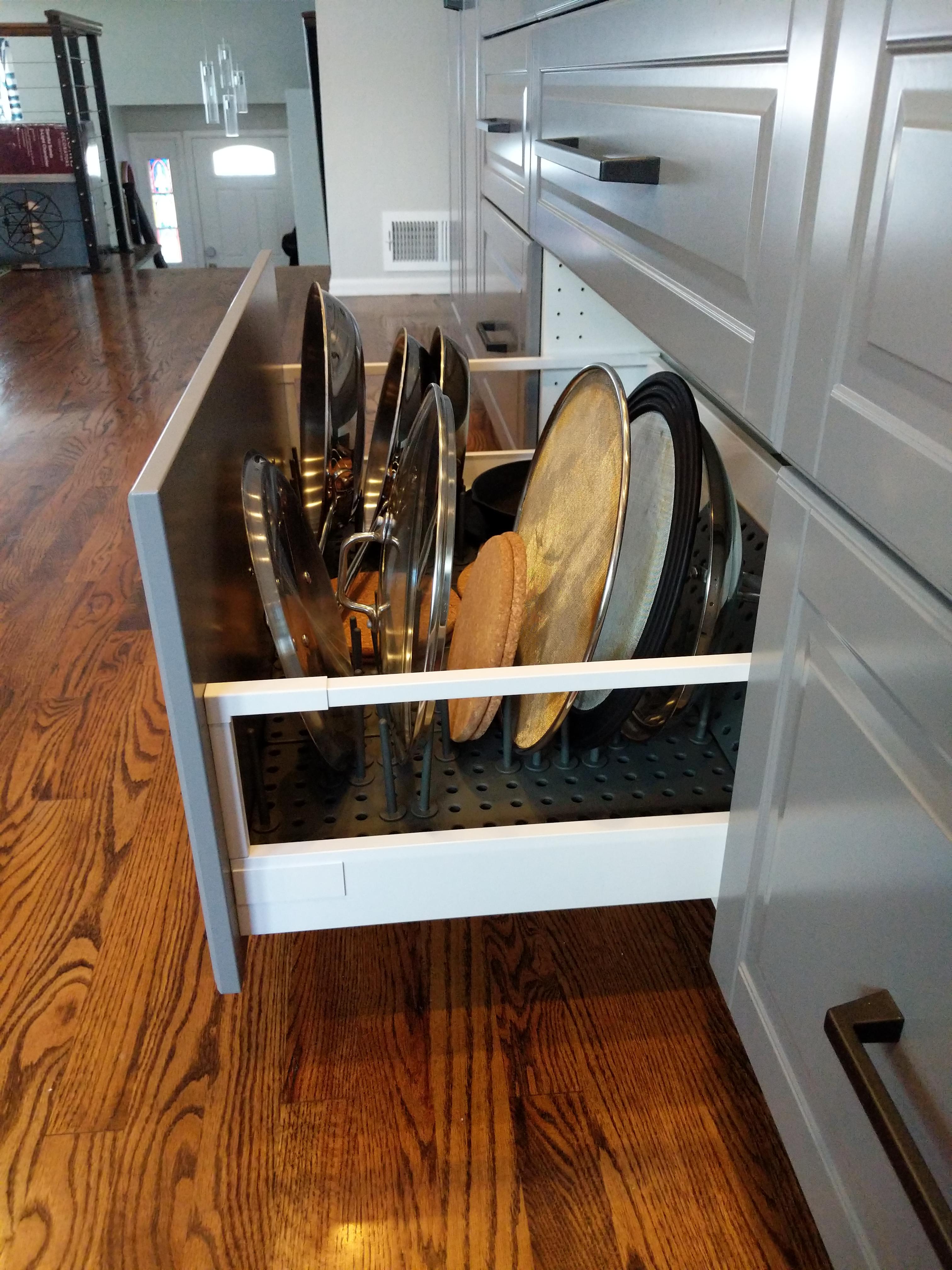 Dish drying rack in the kitchen drawer photo review