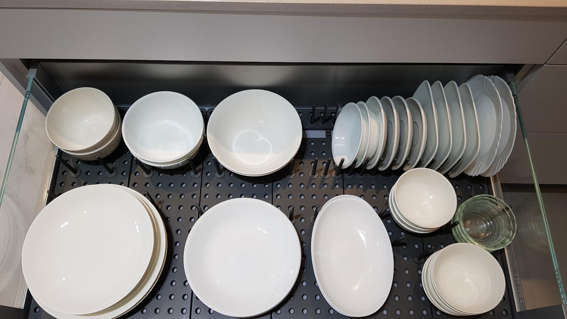 Dish drying rack in the kitchen drawer photo review