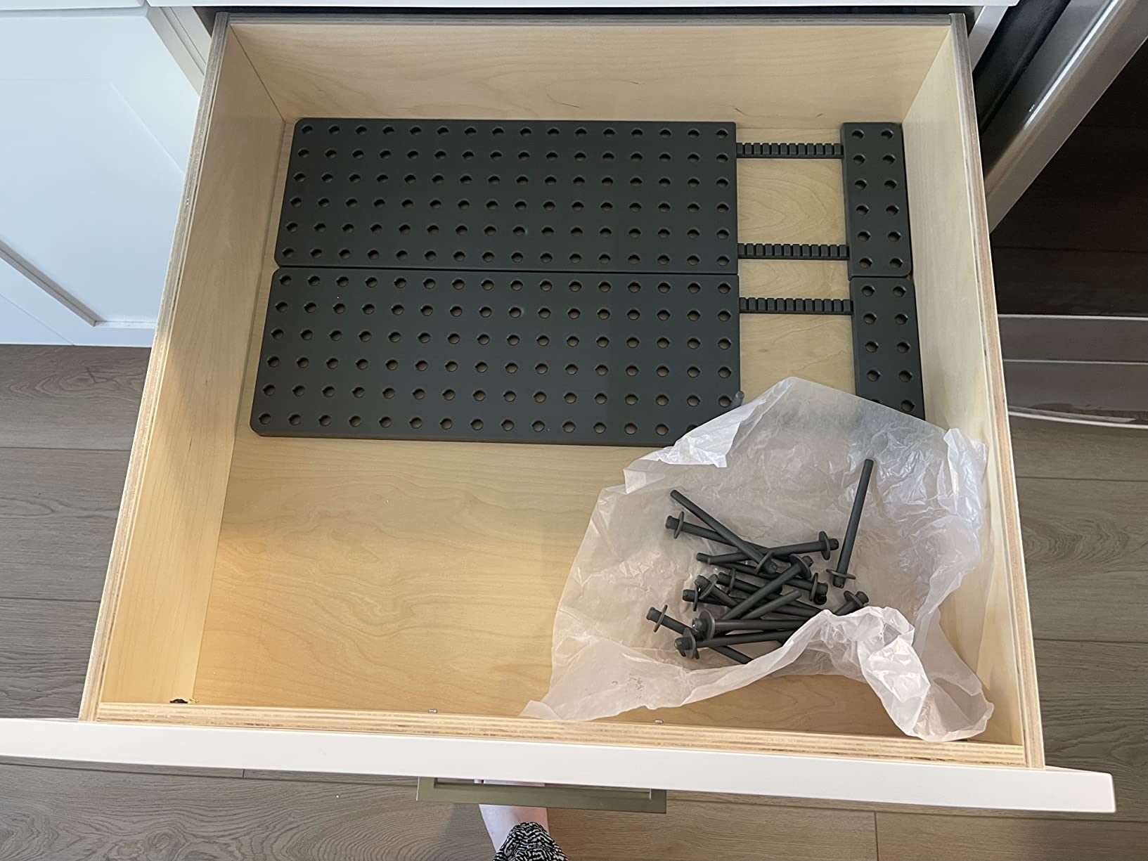 Dish drying rack in the kitchen drawer photo review