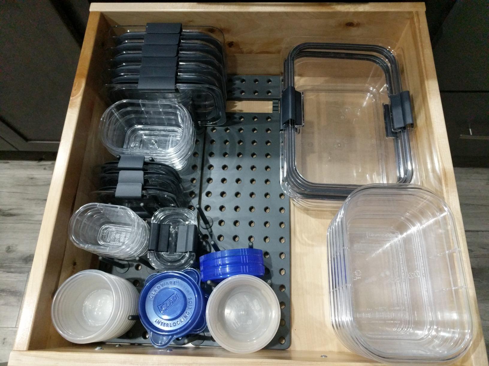 Dish drying rack in the kitchen drawer photo review