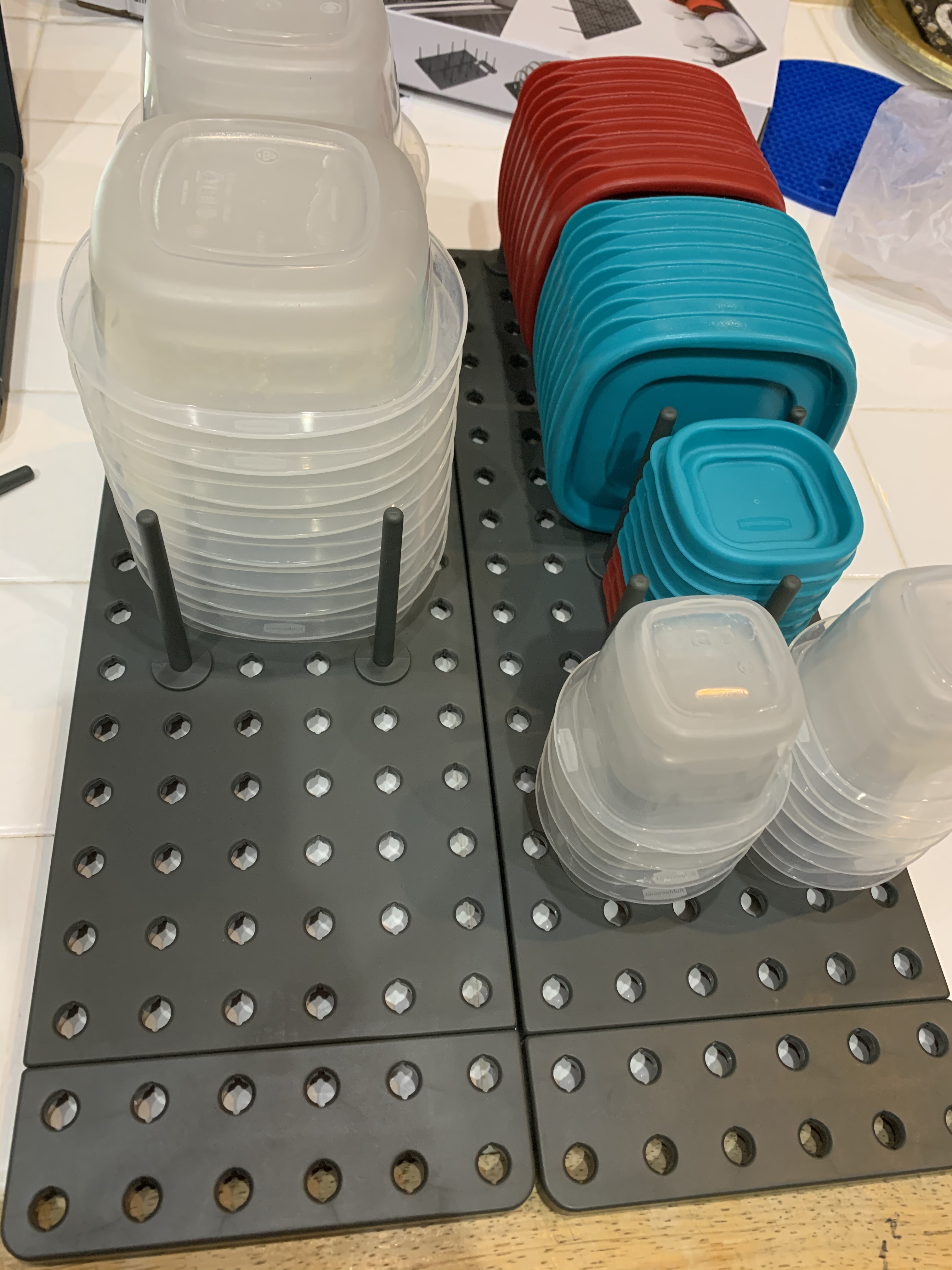 Dish drying rack in the kitchen drawer photo review