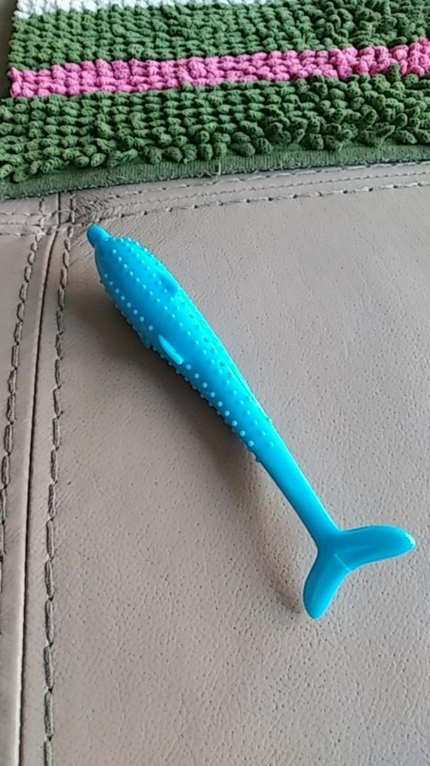 Fish-shaped Catnip Silicone Fish Molar Stick photo review