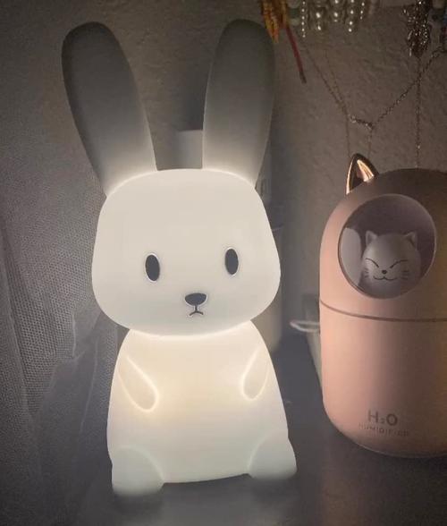 7 Colors LED Night Light For Baby Girl, Nursing Night Light, Birthday Gift, Rabbit Whale Bedside Lamp photo review