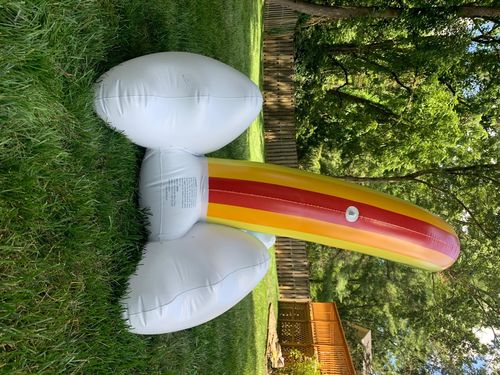 Large Kids Inflatable Water Sprinkler Toy, Inflatable Rainbow Sprinkler photo review