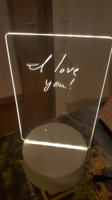 LED Acrylic Dry Erase Message Board photo review