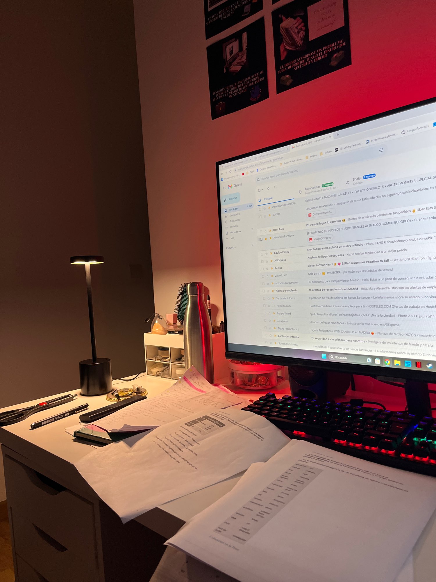 Rechargeable LED Desk Lamp with Touch Dimming photo review