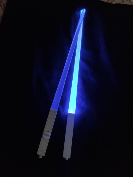 Led Lightsaber Chopsticks With Durable Portable Bpa And Food Safe Tableware photo review