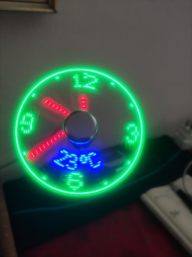 Led Usb Clock Fan photo review