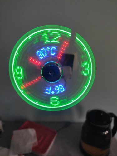 Led Usb Clock Fan photo review