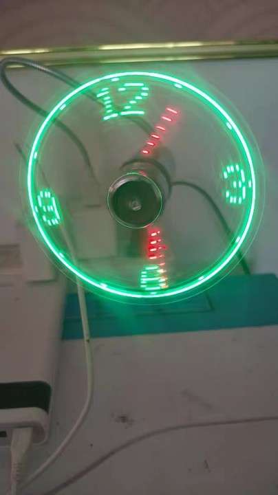 Led Usb Clock Fan photo review