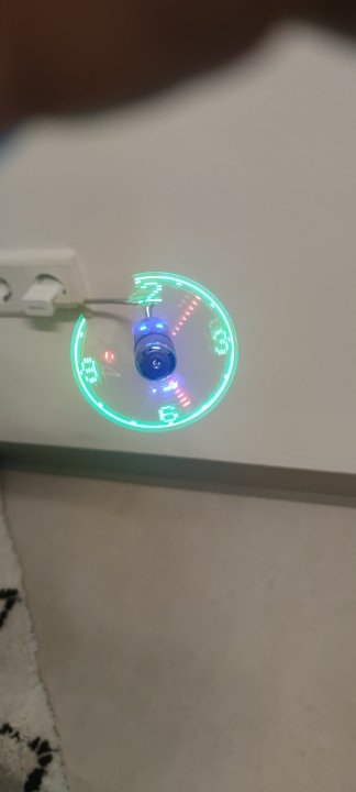 Led Usb Clock Fan photo review