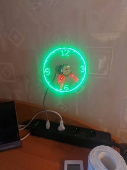 Led Usb Clock Fan photo review