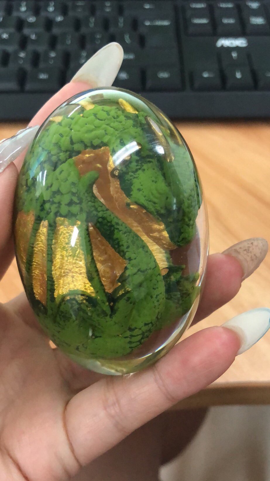 Lifelike Lava Dragon Egg photo review