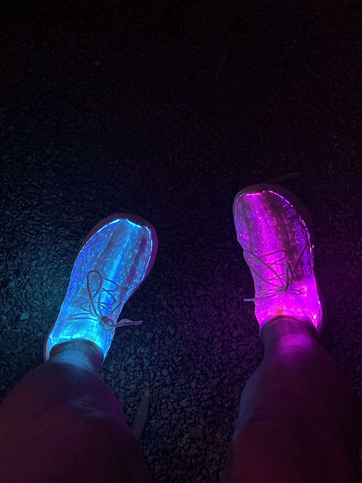 Light Up Optical Fiber Sneakers photo review