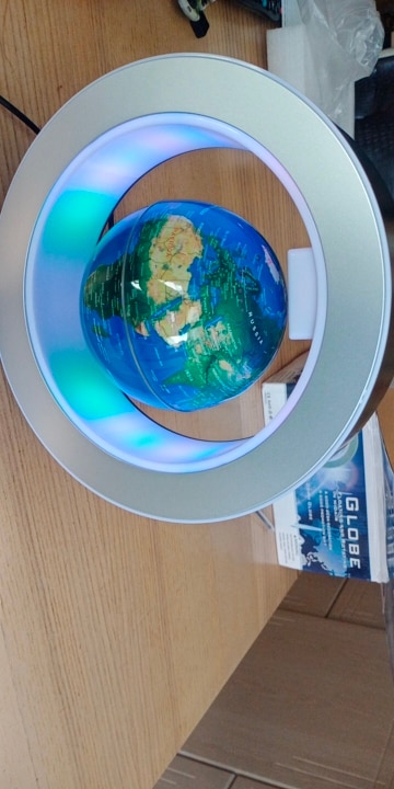 Floating Globe With Decorative LED Lights photo review