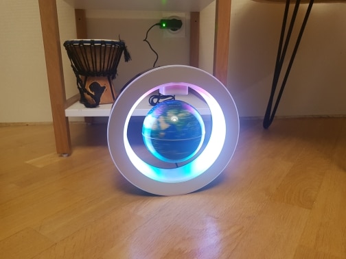 Floating Globe With Decorative LED Lights photo review