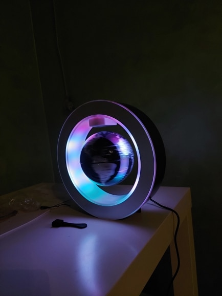 Floating Globe With Decorative LED Lights photo review