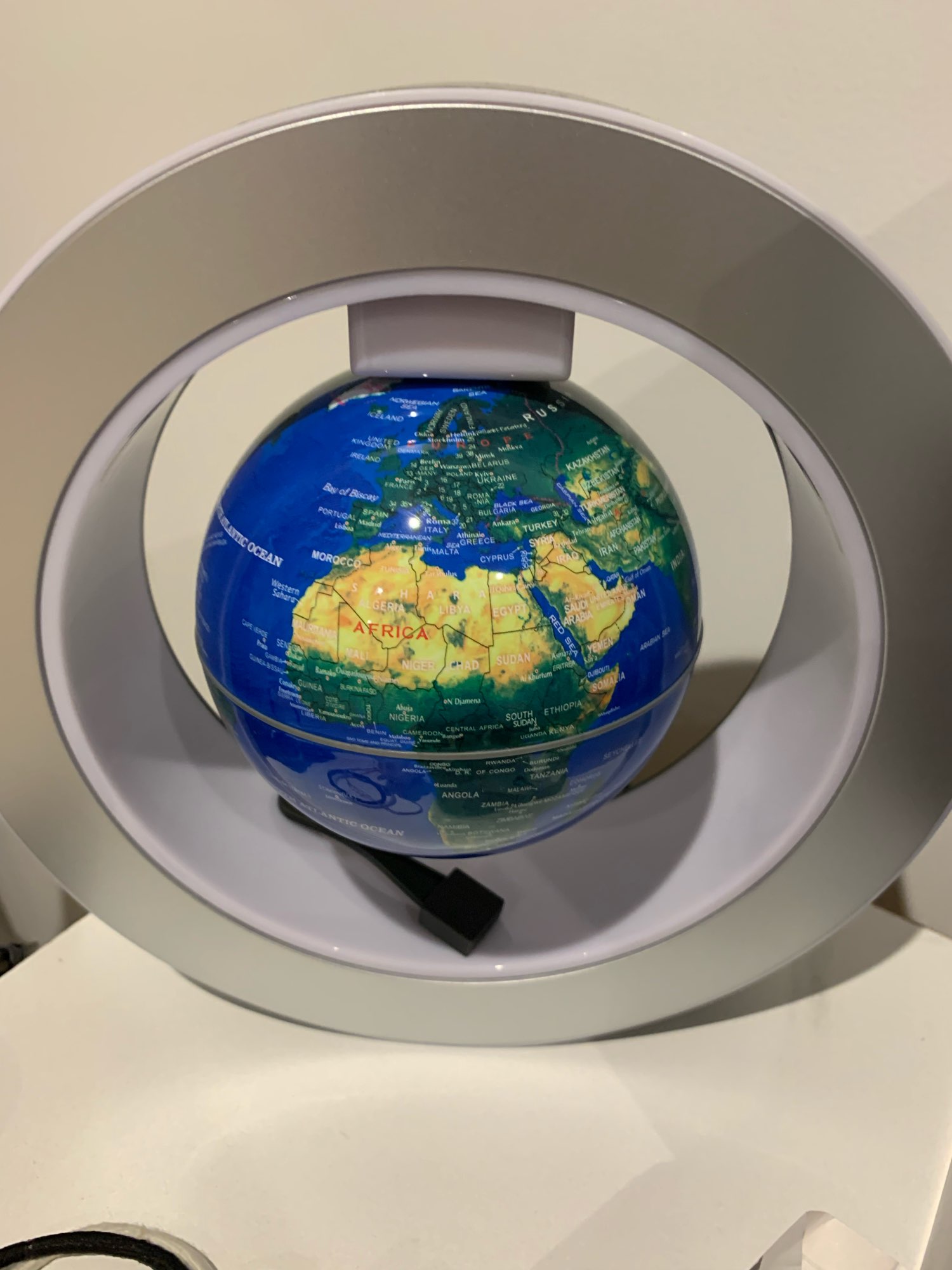 Floating Globe With Decorative LED Lights photo review