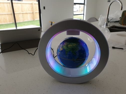 Floating Globe With Decorative LED Lights photo review