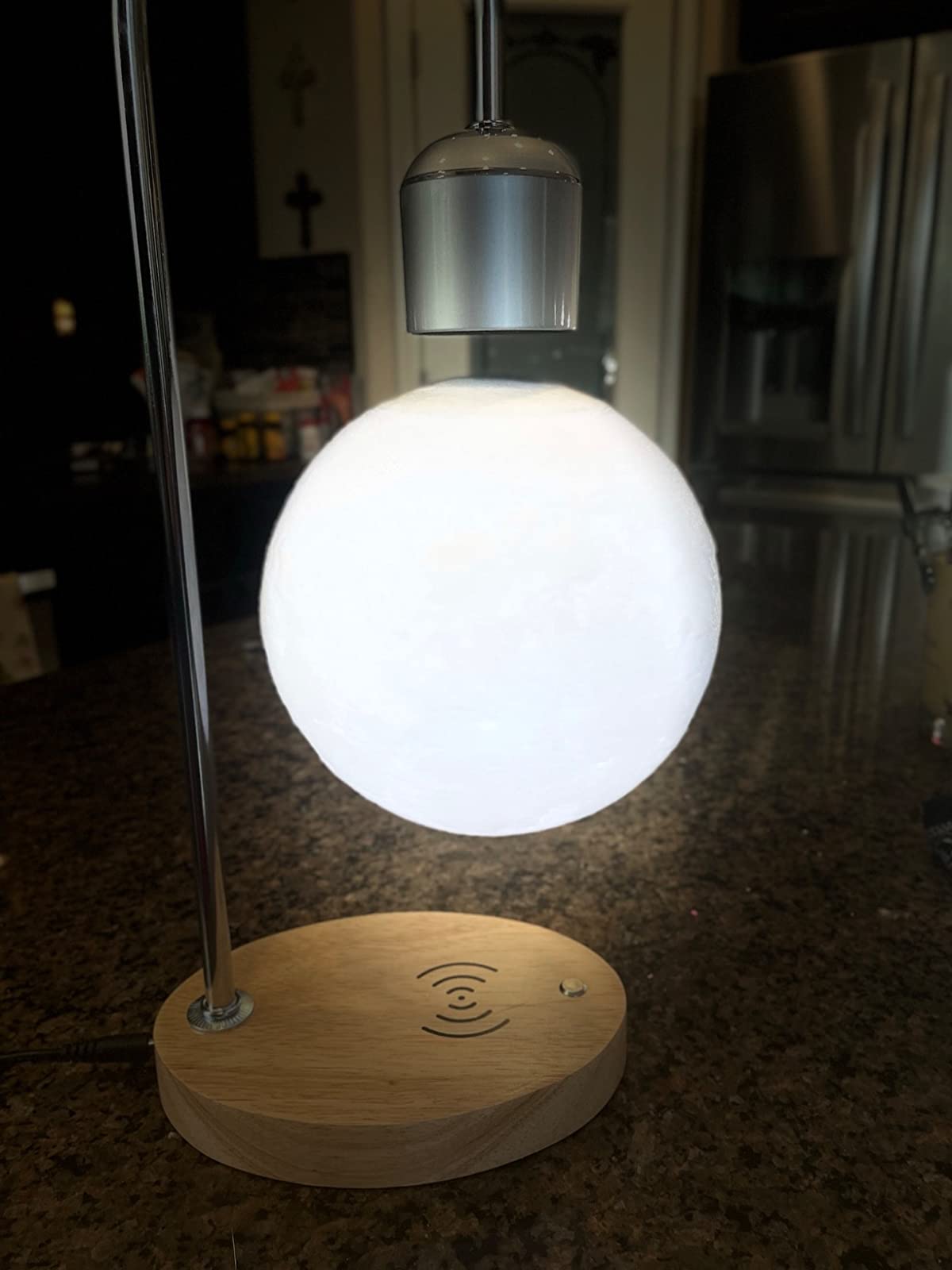 Magnetic Floating Moon Lamp With Convenient Charger photo review