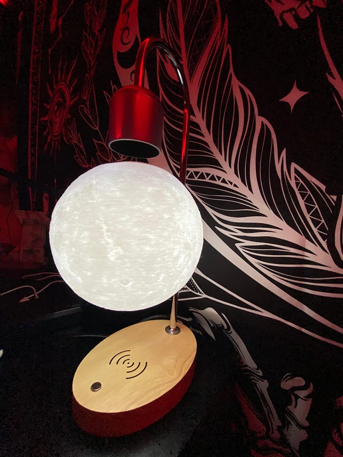 Magnetic Floating Moon Lamp With Convenient Charger photo review