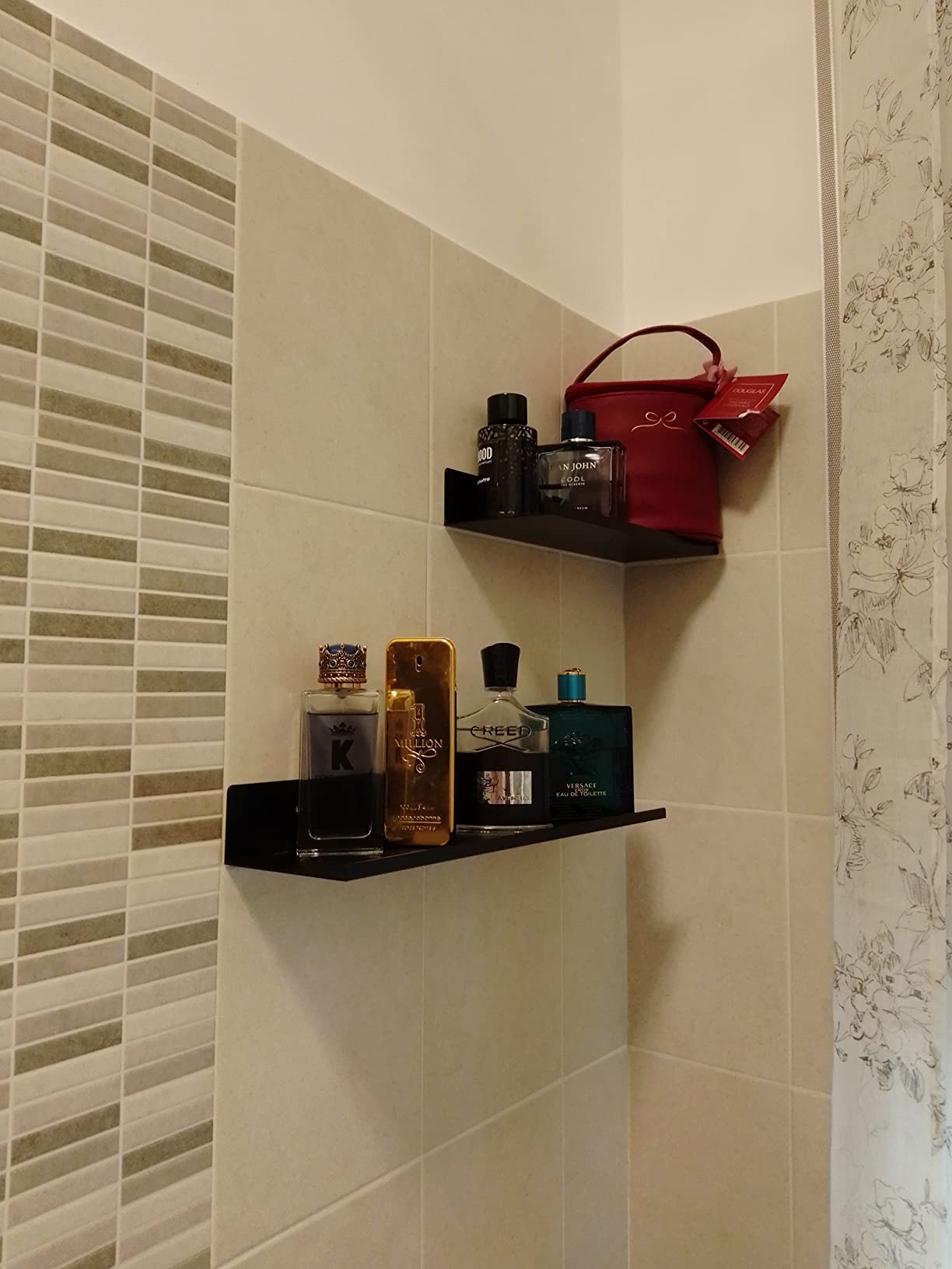 Black Non Perforated Bathroom Shelf photo review