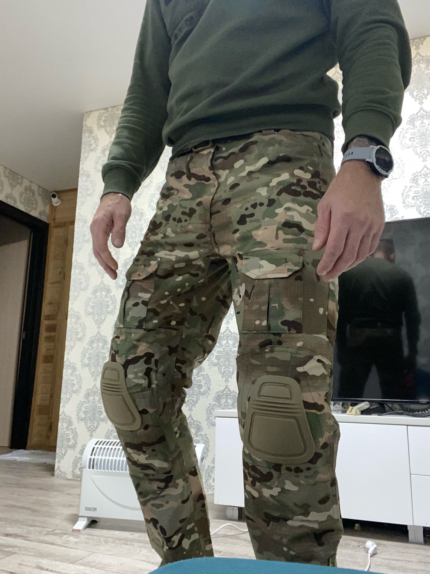 Men'S Pants Military Hunting Pants With Knee Pads photo review