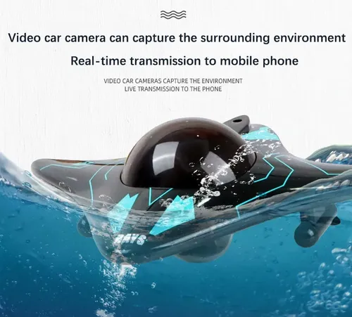 Real-Time Transmission Underwater Camera RC Boat With App Control For Kids