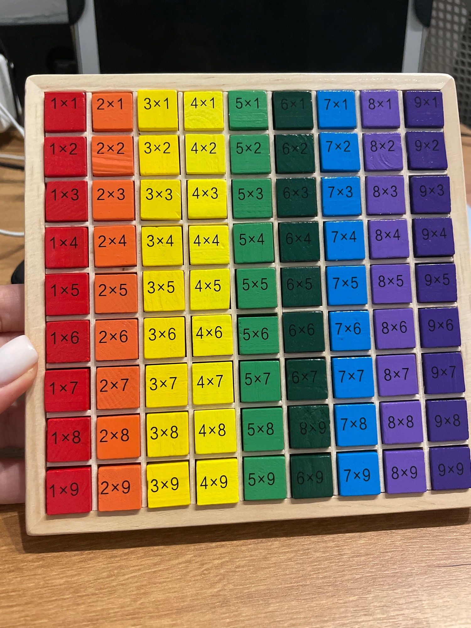 Educational Wooden Multiplication Table for Kids photo review