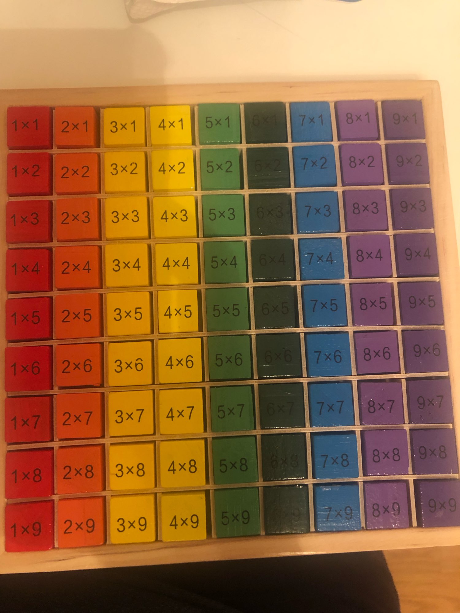 Educational Wooden Multiplication Table for Kids photo review