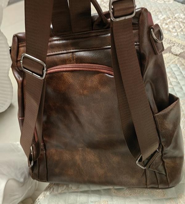 Ladies Genuine Leather Anti-Theft Travel Backpack photo review